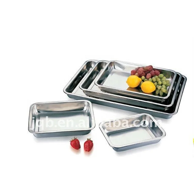 Sectional Stainless Steel Fast Food Serving Tray