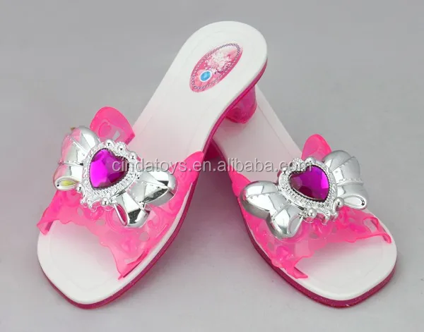 Pink doll make up toy prom High-heeled shoes play toys beauty set toy for girl