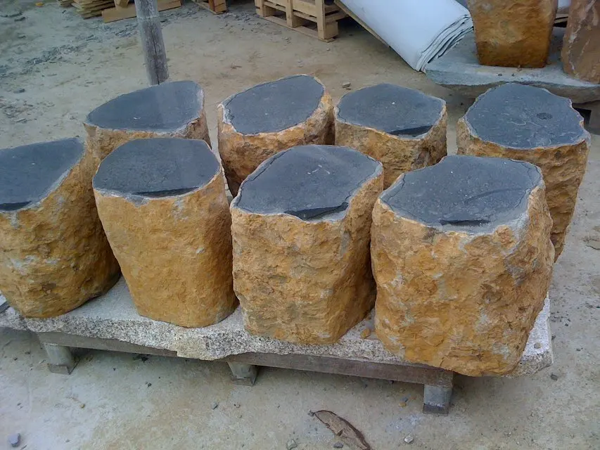 ZP Black basalt black granite pavers black cobble