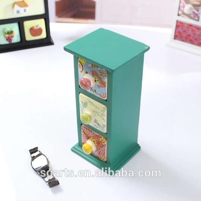 Hot sales Home Decorative Vintage Retro Style Furniture Cabinet ceramic & Ceramic Multi Drawer