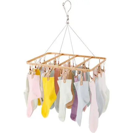 stainless steel fordable drying socks and underwear hanger rack