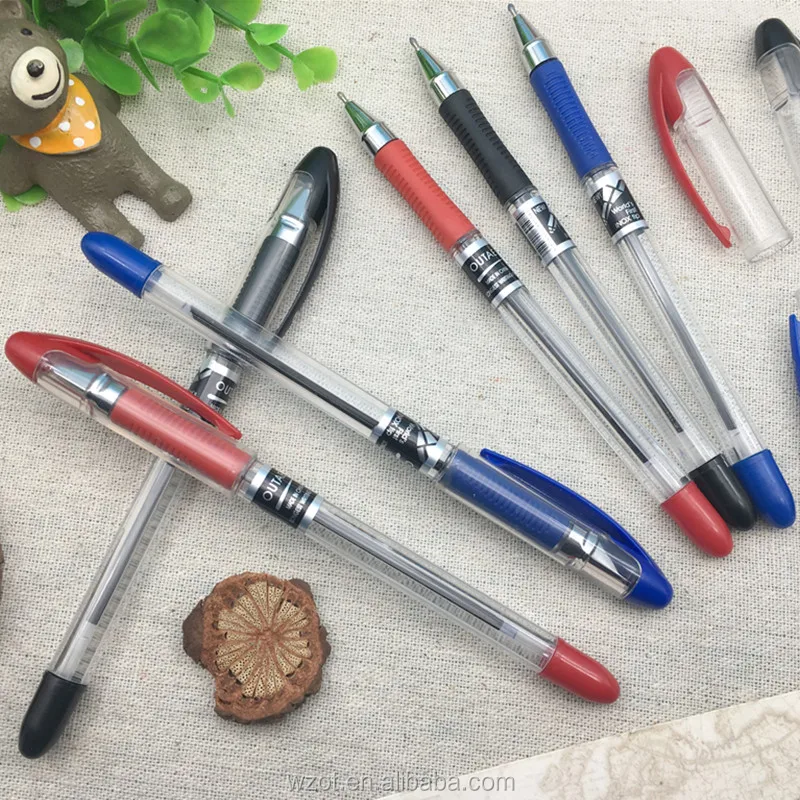 Plastic Cheapest Ball Pen High Quality custom school supply stationery Ball Point Pen Promotional Pen Multicolor OT-317-A