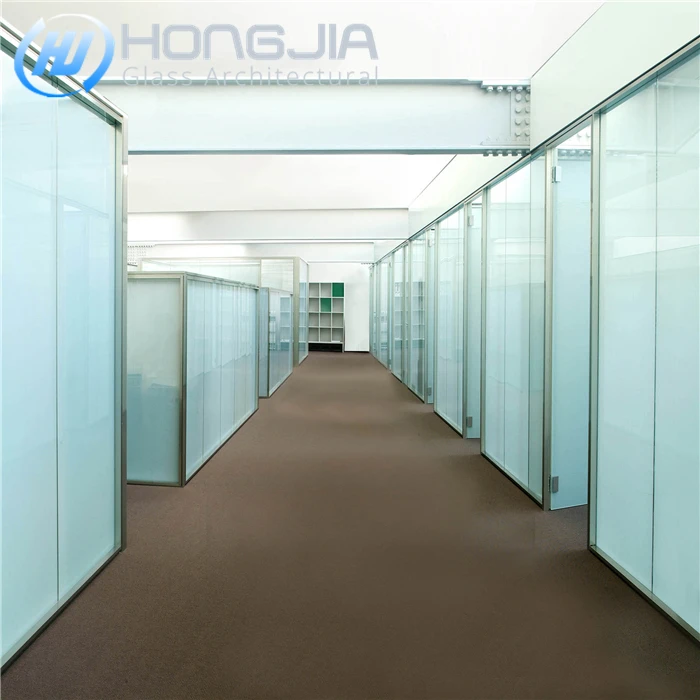 For building office interior tempered frosted glass door