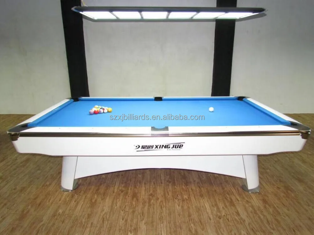 Pool Table Slate Billiards with Led Pool Lamp Light