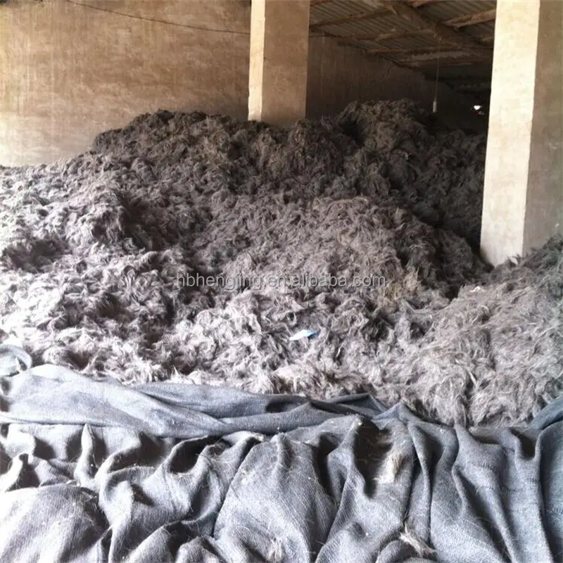 Scoured North China clipped white /grey goat hair