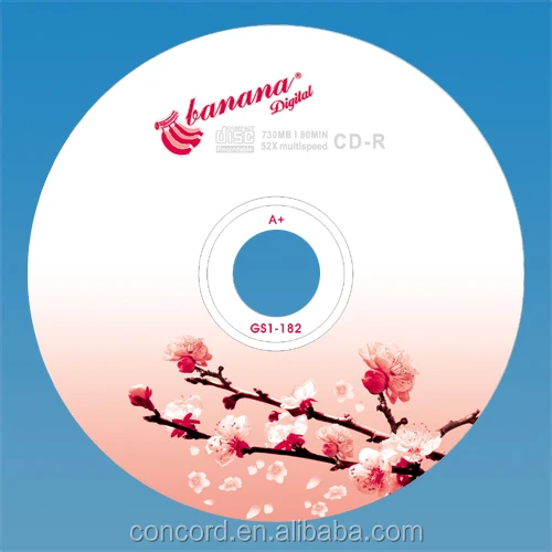 beautiful car blank cd-r 52X 700mb cd r