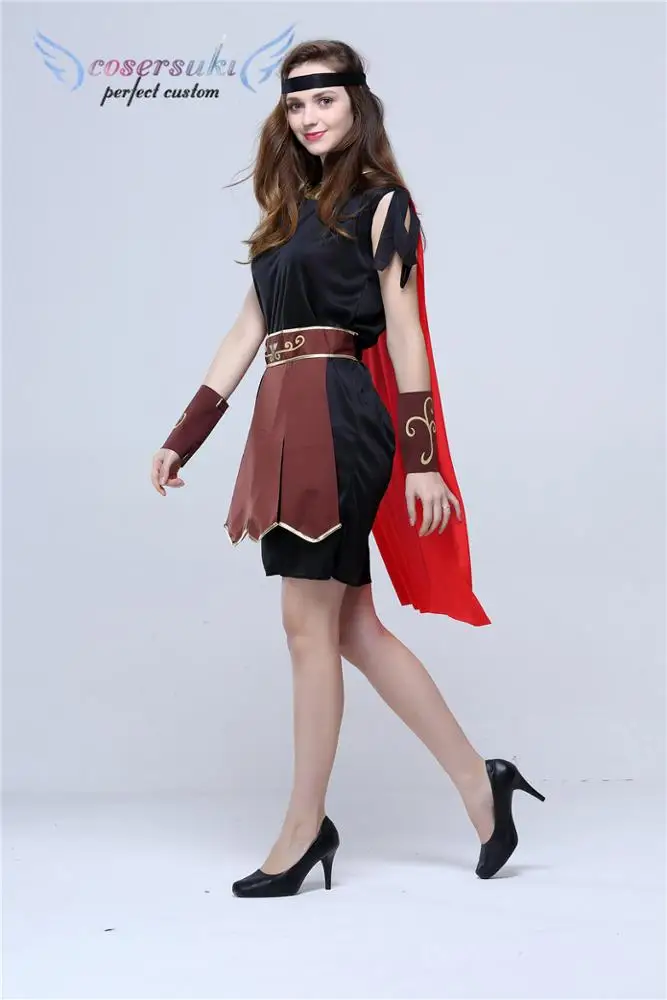 Halloween cosplay masquerade ancient Roman Spartan warrior  party clothes adult female samurai performance clothing