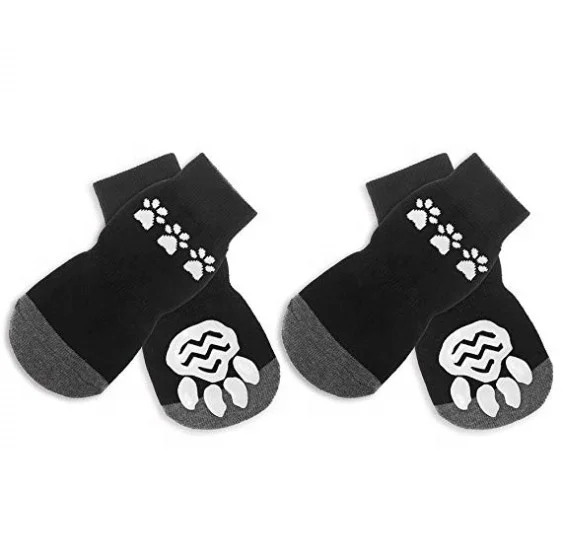 Anti Slip Dog Socks for Hardwood Floors Pet Paw Protectors with Grips