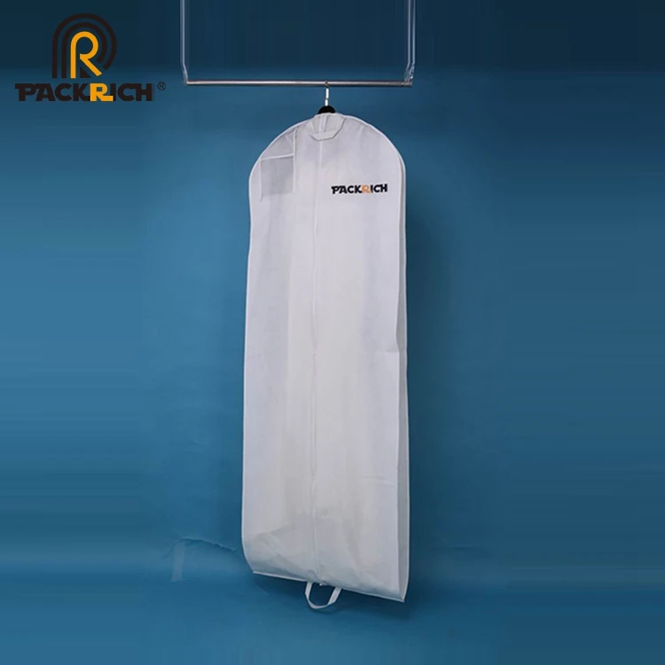 New Fashion Non-woven Bridal Wedding Clothes Dress Plastic Heavy Duty Garment Cover Bag