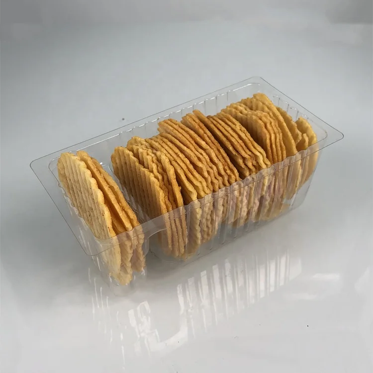 High Quality Disposable Plastic Fried Snack Food Container Packaging Blister Inner Tray for Potato Chips or Cookie