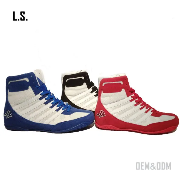  Китай высокое качество оптовая продажа искусственная кожа индивидуальная обувь для борьбы мужчин Сделайте свою собственную боксерскую