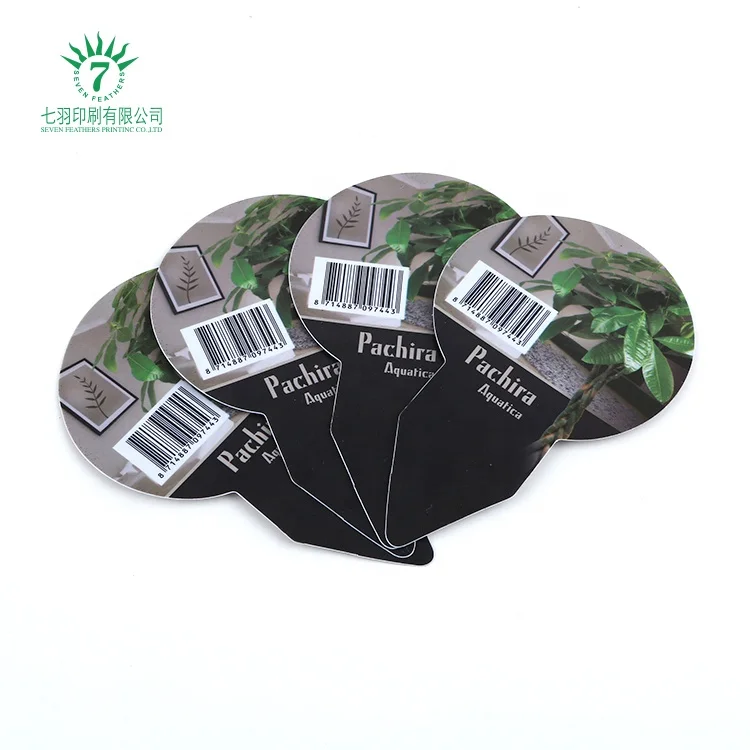 Promotional  High Quality Waterproof Custom Printing Plastic Plant Wood Tag Label