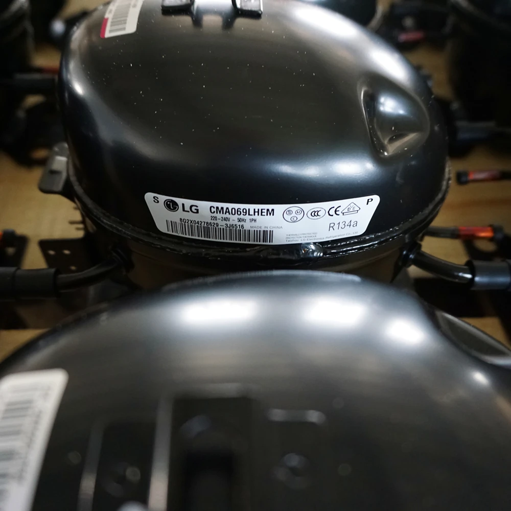 
Lowest Price LG1/8HP,1/6HP,1/5HP,1/4HP,1/3HP,1/2HP New Fridge Compressor with Separate Carton Loading in Big Stock 