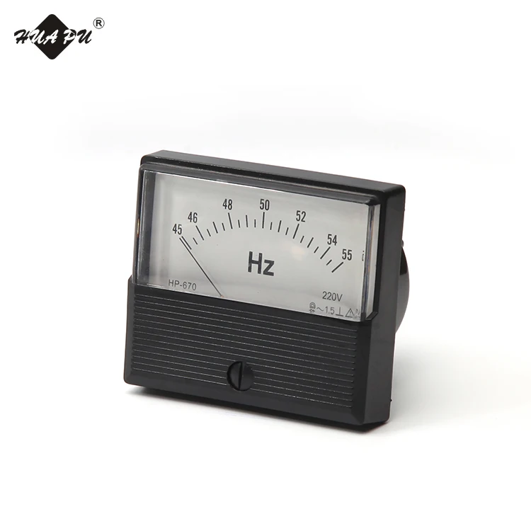 Rectangle shape higher accuracy 1.5 class pointer type panel tachometer  DC speedometer HP-670-1 70*60mm