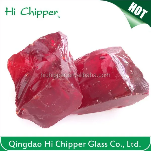 Natural Clear Garden Decorative colored glass rocks