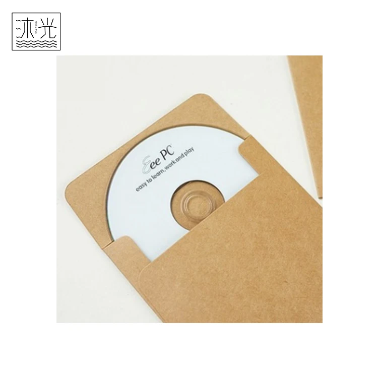 
High Quality Creative Storage Packaging Brown Kraft Paper Dvd Cd Bags & Cases 