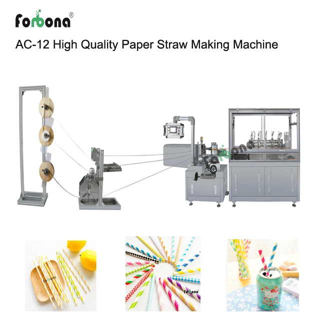 
High speed paper product drinking straw making machine 