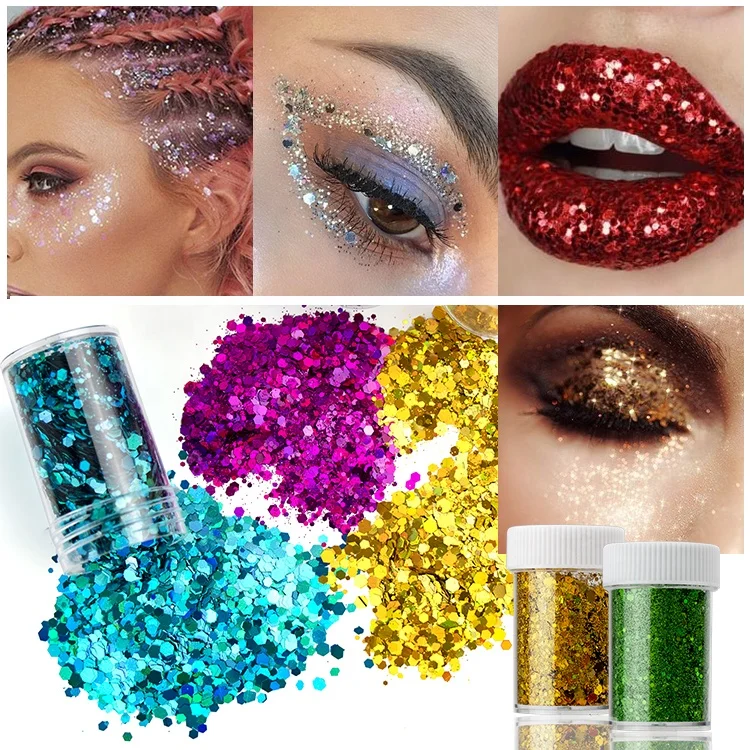 
2019 New Bulk Holographic Body Cosmetic Loose Glitter Private Label 