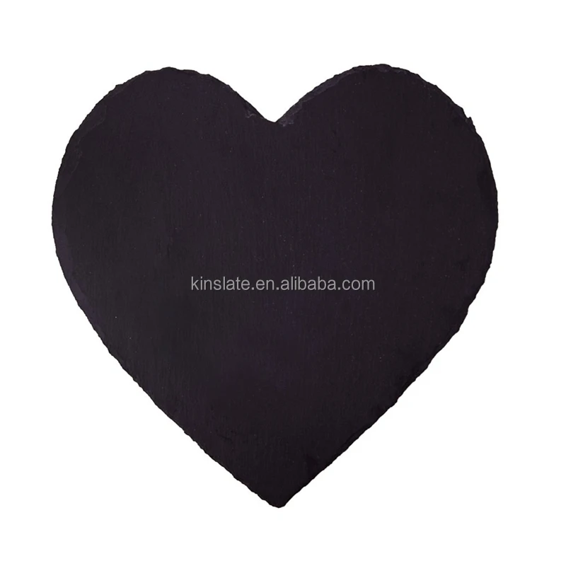 27 x 25 cm heart shape Professional slate supplier heart slate stone plate wholesale