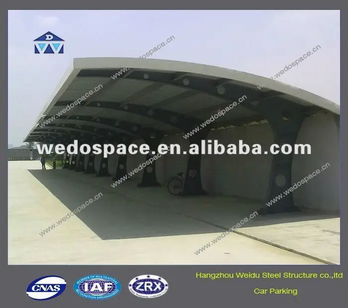Nice appearance steel structure parking lot