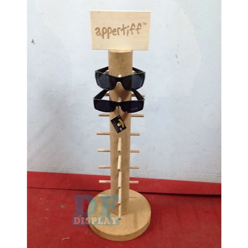 Custom eyewear display wood spectacle holder sunglasses display case sunglasses show case sotenedor para anteojos