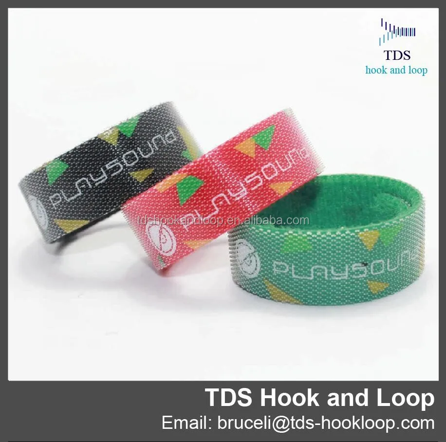 customized colorful custom logo back to back hook and loop