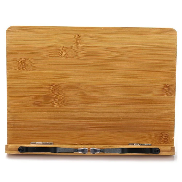 Personalized Customization Bamboo Wooden  Reading Stand Adjustable Book Reading Stand