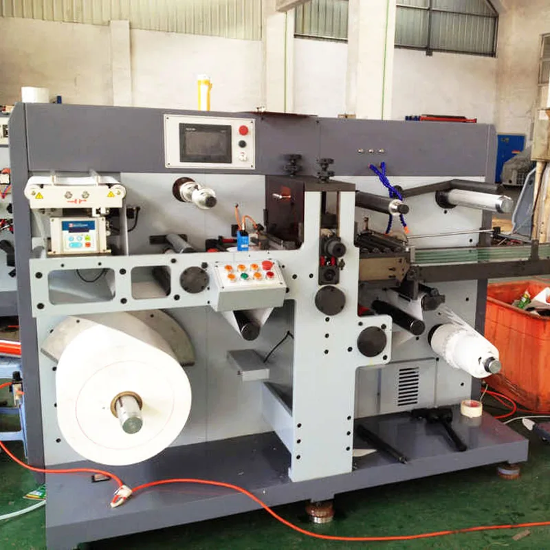 DBIML-330 High Speed Full Rotary Through Die Cutting Machine With In Mold Label Die Cutting and Conveyor