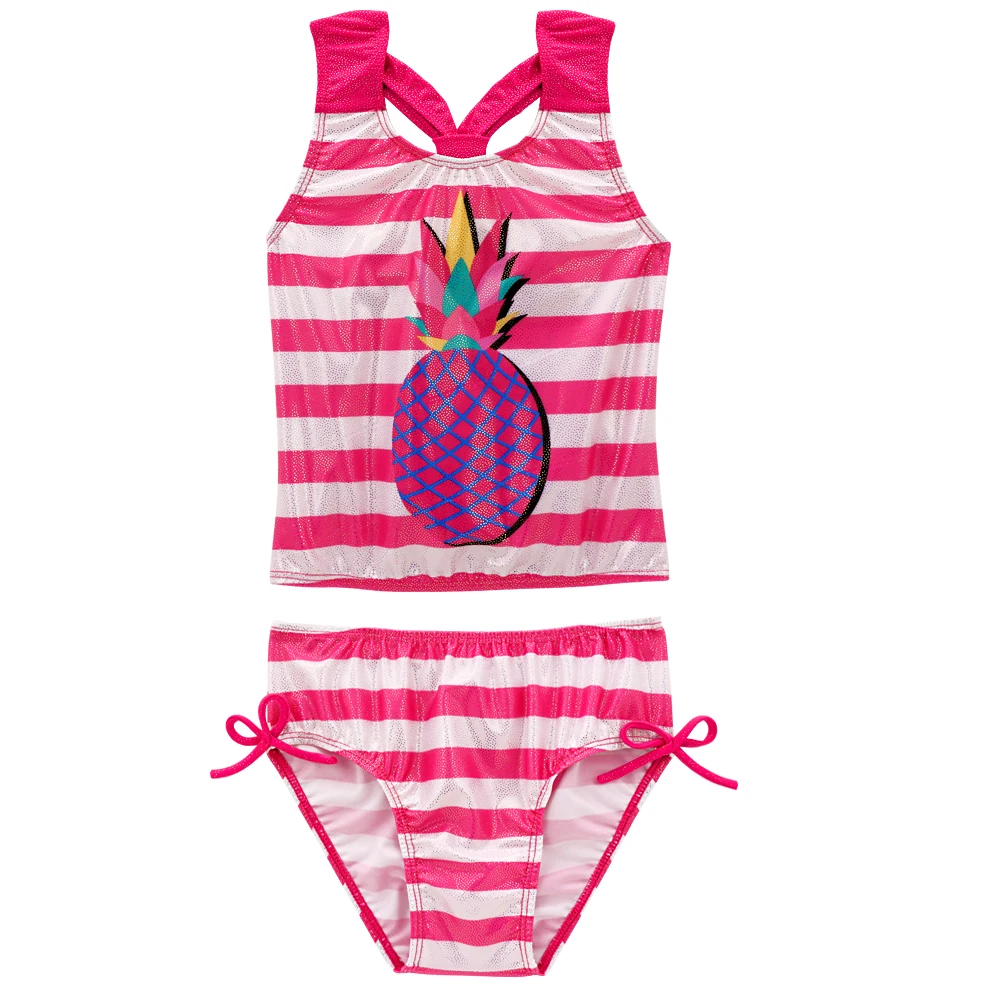 OEM Custom kids swimwear manufacturer Kids Bathing Suits Girls two Piece a Bikini children swimwear for girls infant swimsuit