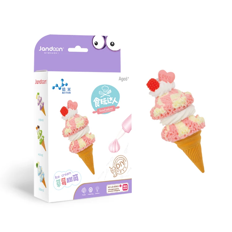 
Jandoon Top quality Cute Kitchen Game Art and Craft Ice Cream Cone Toys for Kids 