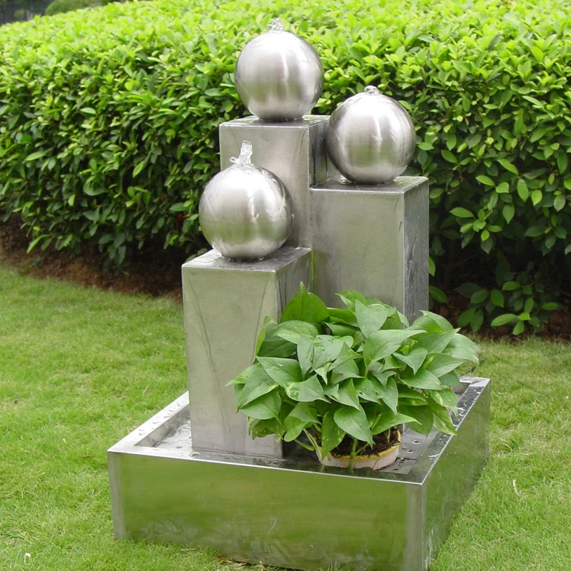 Wall waterfall silver water mold garden decorative fountain outdoor fountain
