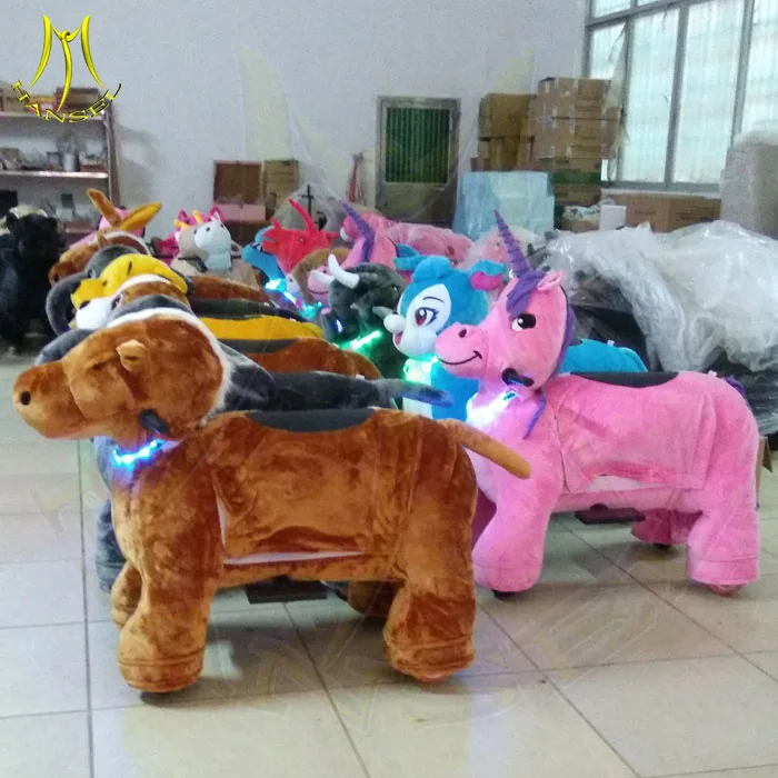 Hansel factory price kids indoor coin operated animal scooter in amusement park