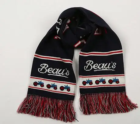 
wholesale 100% acrylic knit football fan winter scarf 