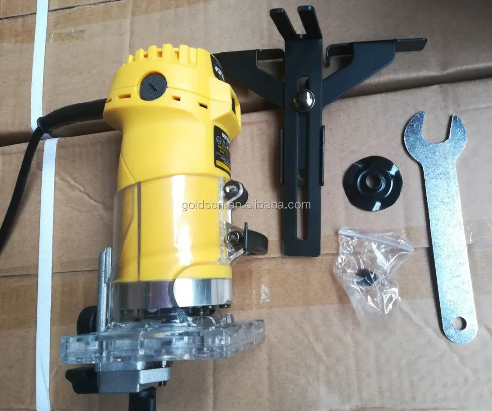 TOLHIT 220-240v 6.35mm 580w Power Laminate Wood Trimmer Electric Wood Edge Trimming Machine