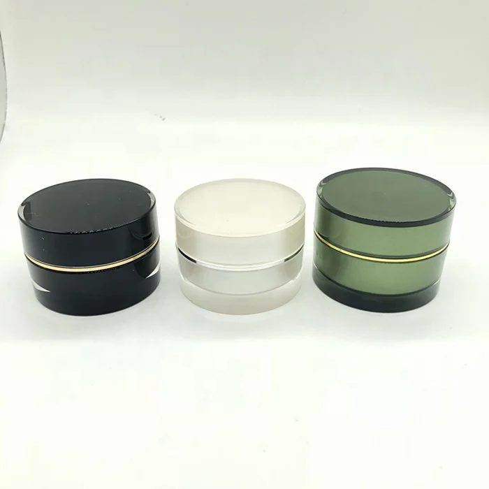 15g 30g 50g acrylic cream jar / plastic round jar with line / eye cream container for skin care