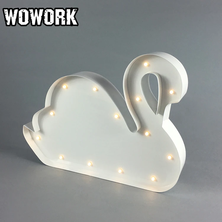 2024 WOWORK Vegas battery driven Metal craft LED Circus Letter Light for home decoration