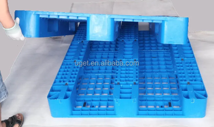 
Heavy Duty 1200*1000 4 Four Way Entry Single Face Grid 6 Runner Plastic Pallet 