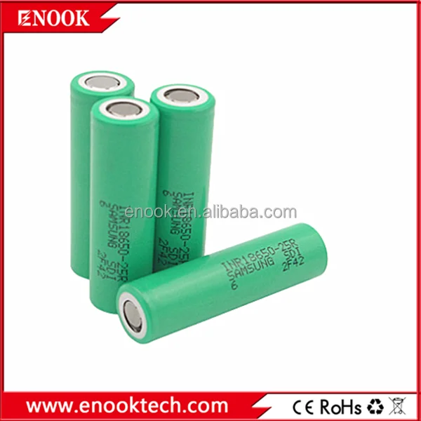 Оригинальный аккумулятор Samsung 25R 18650 2500 мАч 20A литий ионный 3.7 В аккумулятор для фонарик электронные инструменты