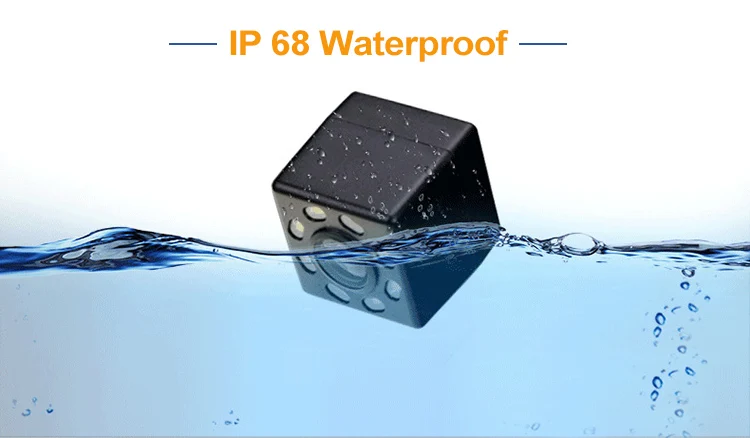 factory direct sales 12v universal adjustable angle plug-in CCD HD big screen navigation dedicated 8LED light back vision ip68 w