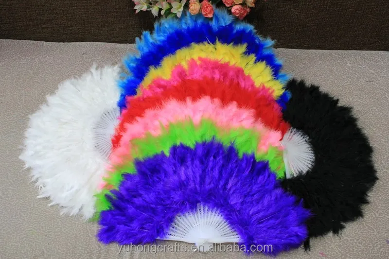 Dancing feather fans for ladies