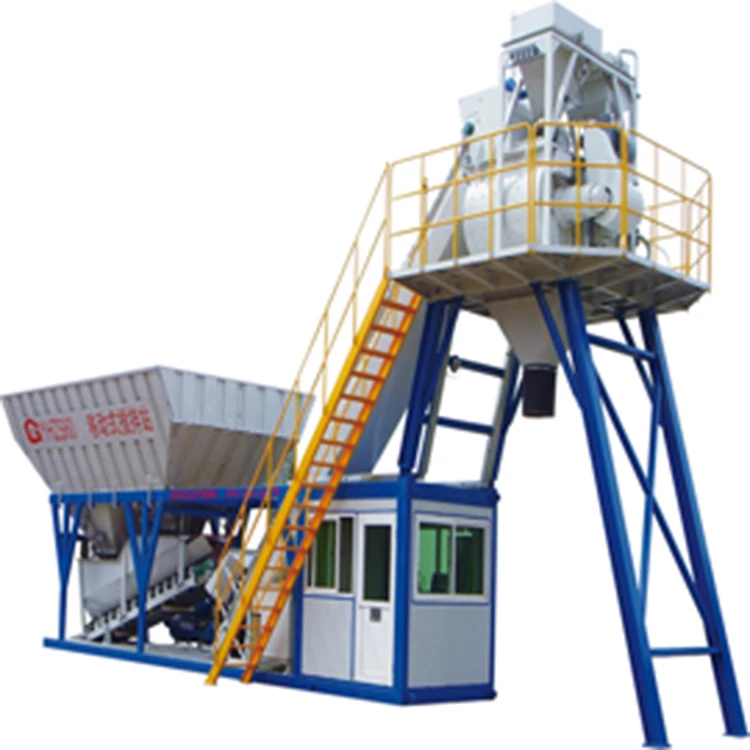 HZS50 concrete mixing plant 50 cbm/h cement patching plant