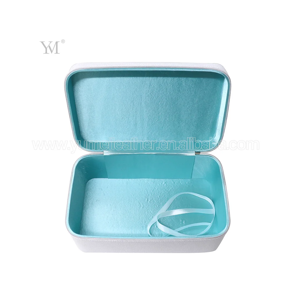 Large toiletry case travel portable pu leather makeup organizer box case for cosmetics