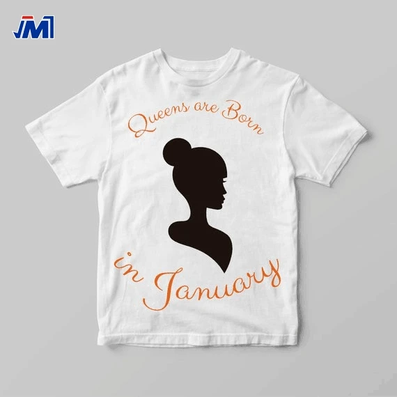 custom design queen are born in jannuary pu heat transfer vinyl