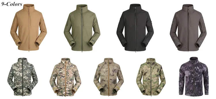 Waterproof Commander Officer Jacket Combat Tactical Softshell Hunting Jacket