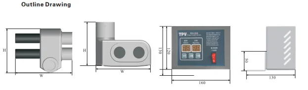 Пропорциональный двойной Подающий клапан с блоком управления
