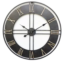 Amazon Metal Arab Numbers Wall Clocks Quartz Antique Style Single Face American Style Large All-season Separates from CN;FUJ