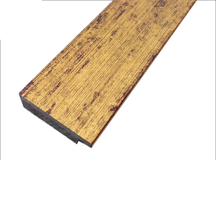 Free Sample Wholesale Gold Color Ps Picture Frame Moulding