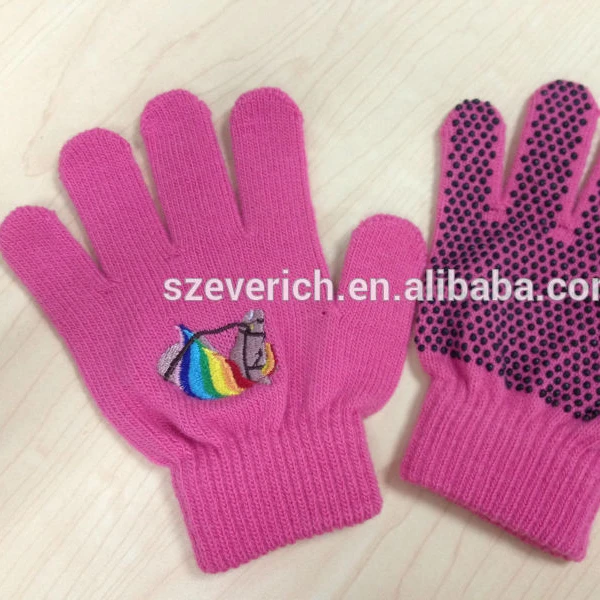 Pink Horse Gloves for Children, Bicycle Gloves, manufacturer knit slipper Kids Gloves