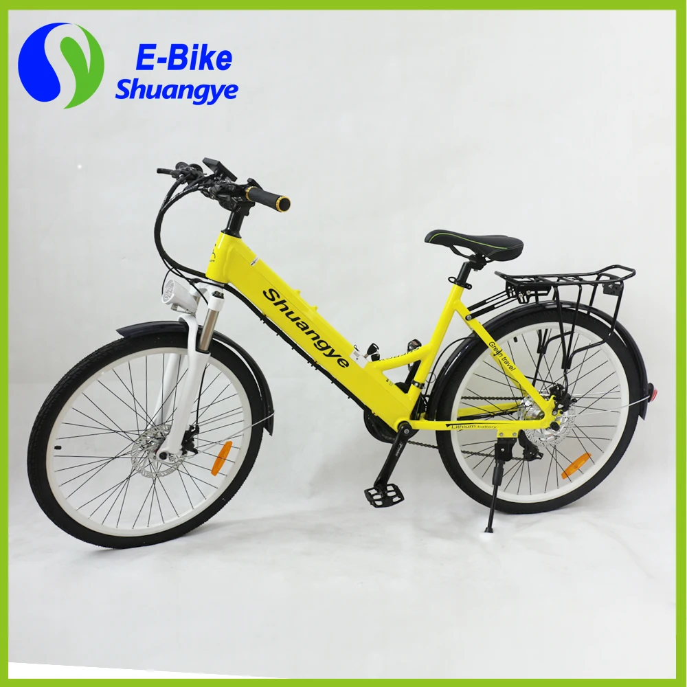Дешевый городской Электрический моторный велосипед с рамой из сплава 26 дюймов