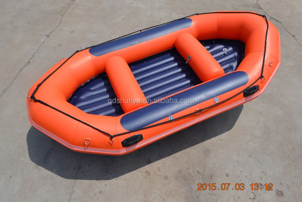 Оптовая продажа, надувной белый водный речной плот для приключений